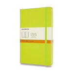 Zápisník Moleskine - tvrdé desky, L, linkovaný - limetka