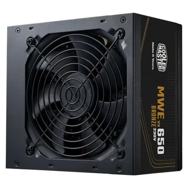 Cooler Master MWE Bronze 650 V3 230V (ATX 3.1) černá / ATX / 650W / aktivní PFC / 120mm / 80 PLUS Bronze / nemodulární (MPE-6501-ACABW-3BEU)