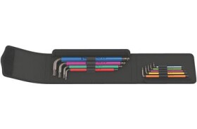 WERA 950/9 Hex-Plus Multicolour Imperial 1 Sada zástrčných klíčů / palcová / BlackLaser / 9 dílný (05022639001)