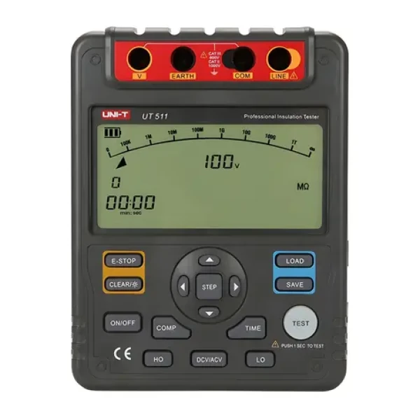 UNI-T UT511 / Měřič izolačního odporu / 1000 V / 10 G? / PI a DAR / paměť 18 měření (UT511)