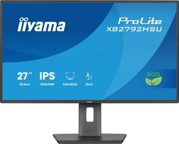 27" IIYAMA ProLite XB2792HSU-B1 černá / LED / IPS / 1920 x 1080 / 16:9 / 3 ms / 1500:1 / 300cd-m2 / VESA (XB2792HSU-B1)