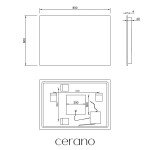 CERANO - Koupelnové LED zrcadlo Fiore - 80x60 CER-476708
