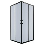 KERRA - Sprchová kabina Tiara Square 90x90 čtvercová (černá) 5907548109392