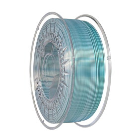 DUAL SILK filament Cold Green-White 1,75 mm Devil Design 1 kg