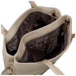 Stylová dámská koženková kabelka na rameno Susanne, béžová