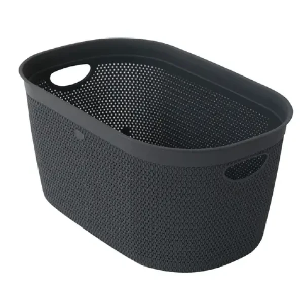 Belli e Forti RATA šedá / Koš na prádlo / plast / 60 l