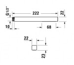 DURAVIT - Sprchy Sprchová hlavice, matná černá UV0640002046