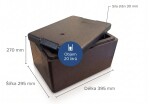 Termoboxy CZ & SK Termobox GB260 20L/15kg, Černá