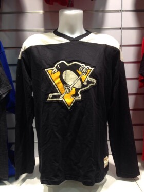 CCM Pánské Tričko Pittsburgh Penguins Long Sleeve Crew 15 Velikost: