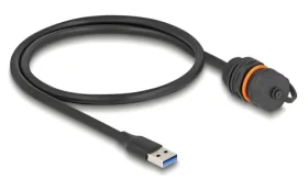 Delock / Prodlužovací kabel / USB Typ-A (M) - Typ-A (F) / 0,6 m / USB 3.2 Gen 1 (5 Gbps) / IP68 (88149)