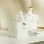 Räder Porcelánová úložná dóza Girl, bílá barva, porcelán