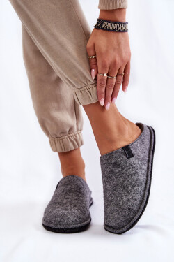 Klasické dámské pantofle Big Star KK276014 Šedé 38