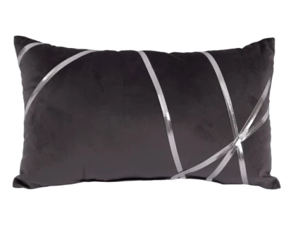 Dekorační polštář Vanessa 30x50 cm, antracitový