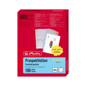 Herlitz Prospektová fólie A4 / 100ks / průhledná (10840320)