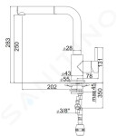 FRANKE - Baterie Dřezová baterie FN 0147.031 s výsuvnou koncovkou, chrom 115.0154.298