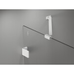 MEXEN/S - Lunar sprchový kout dveře křídlové pravá 95 x 90, transparent, bílá 834-095-090-20-00-P