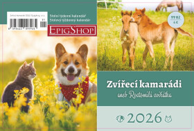 Kalendář 2026 Zvířecí kamarádi aneb Roztomilá zvířátka - stolní, týdenní