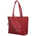 Stylová dámská koženková kabelka na rameno Anisia, vínová