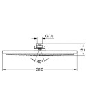 GROHE - Rainshower Hlavová sprcha, průměr 31 cm, chrom 27478000