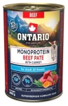 ONTARIO Konzerva Adult monoprotein hovězí s mrkví 400 g / Superprémiová / Paté / 91 % masa a vývaru (214-860040)