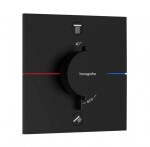 HANSGROHE - Sprchový set s termostatem pod omítku, s tělesem, 26x26 cm, matná černá SANI21HHH403