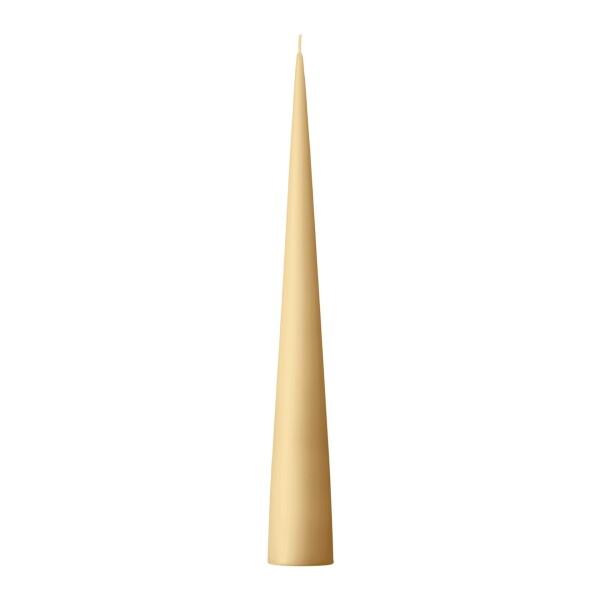 Ester & erik Svíčka Cone 37 cm – 14/2 Ginger, žlutá barva, vosk