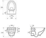 GEBERIT DuofixBasic s bílým tlačítkem DELTA50 + WC CERSANIT CLEANON MODUO + SEDÁTKO 458.103.00.1 50BI MO1