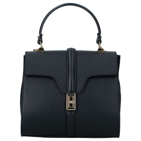 Elegantní dámská kožená kabelka do ruky Alina, černá