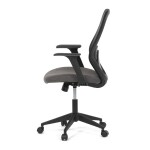 Židle kancelářská, látka černá, houpací mechanismus, kolečka pro tvrdé povrchy