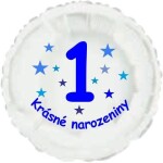 Krásné 1. narozeniny fóliový balónek kruh pro kluky Balonky.cz Krásné 1. narozeniny fóliový balónek kruh pro kluky Balonky.cz