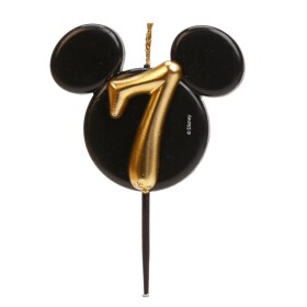 Dortisimo Dekora svíčka Mickey černo-zlatá číslo 7