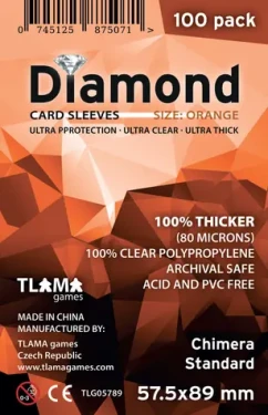 TLAMA games Obaly na karty Diamond Orange: Chimera Standard (57,5x89 mm) (80 mikronů, 100 ks)