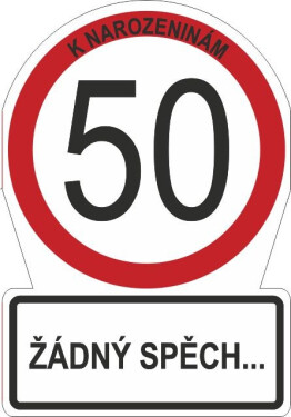 Přání M - Dopravní značka 50