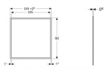 ONE Krycí rám 1050x930 mm, pro vestavnou zrcadlovou skříňku Geberit ONE, matná černá 505.844.00.3