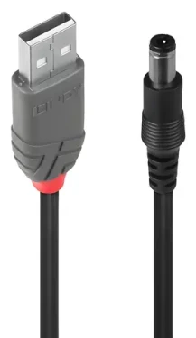Lindy USB-A - DC černá / Redukce / 1,5 m (70267)