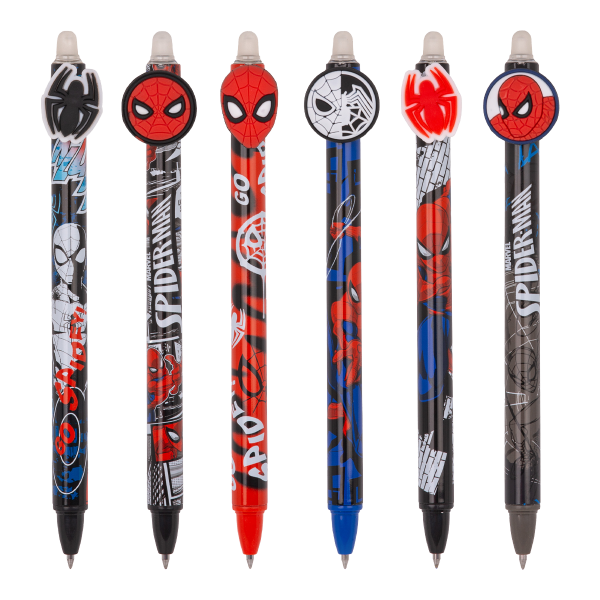 Colorino gumovatelné pero Spiderman, 36 ks, modrá náplň, displej - 36ks