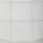 Židle jídelní, bílá látka, čtyřnohá kovová podnož, černý mat