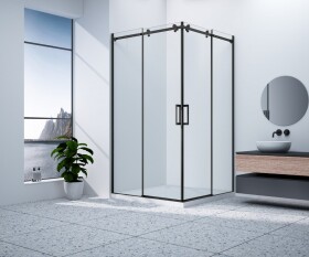 GELCO - DRAGON BLACK čtvercový sprchový kout 1000x1000 čiré sklo, GD4210B-GD4210B GD4210B-GD4210B