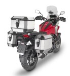 Ala44A stříbrný horní kufr Givi Trekker Alaska celohliníkový (Monokey topcase), objem 44 ltr.