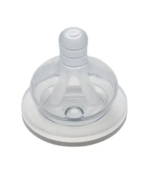 NIP Dudlík kulatý, široký 2 ks / silikon-M / 0m+ (NIP33031)