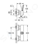 GROHE - Eurocube Joy Páková sprchová baterie, chrom 23665000