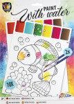 Malování vodou 10 obrázků+2 štětce - Craft Creative