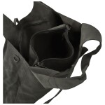 Trendy dámský koženkový set kabelek Eudosia, tmavě šedý