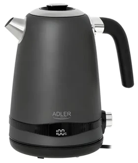 Adler AD 1295 šedá / Rychlovarná konvice / 2200 W / 1.7 L / teplota 40-100 °C (AD 1295g)