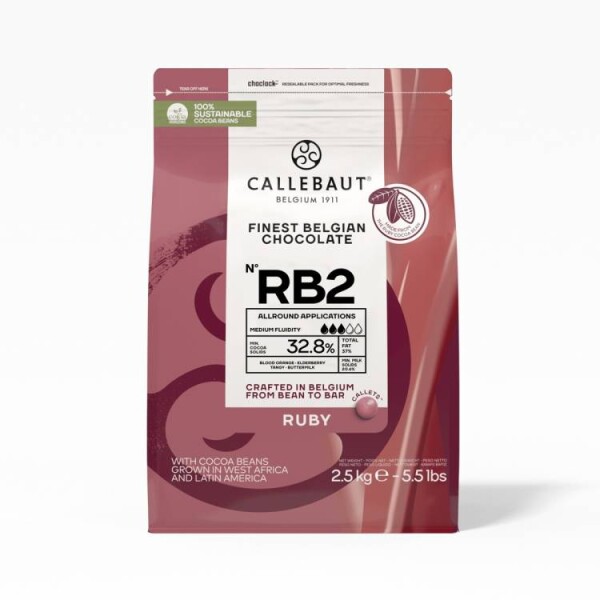Callebaut Čokoláda RUBY 32,8% (2,5 kg)