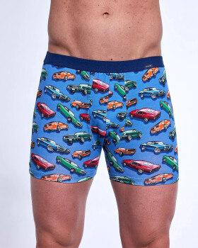 Pánské boxerky 946/02 A'3 modré mix - Cornette XXL