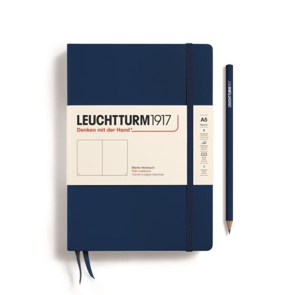 Leuchtturm1917 Zápisník Navy Medium A5 čistý