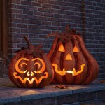 Kovová lucerna DÝNĚ HALLOWEEN 28 cm