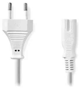 Nedis napájecí kabel Euro - IEC-320-C7 bílý / Napájecí kabel / 5 m (CEGL11040WT50)