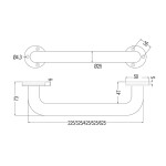 Mereo Madlo rovné, bílé, 40 cm KD802